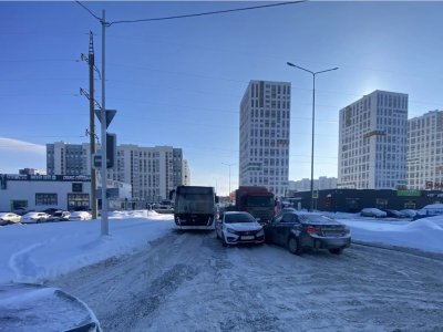 В Уфе из-за ДТП автобусы изменили маршрут